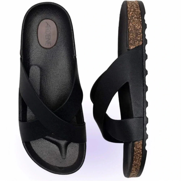 Ardene cross strap slides Sz 10 - Picture 15 of 15